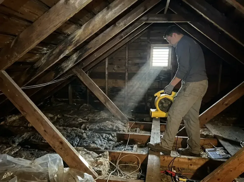 attic-water-damage-drying-proc-007 — frequently asked questions, Emergency Water Extraction & 24/7 Flood Response in Jewett…